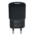 forever tc 01 wall charger usb 2a cable micro usb black extra photo 1