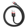 baseus cable cafule type c 3a 05m red black extra photo 1