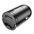 baseus tiny star pps car charger type c 30w fast charging grey extra photo 1