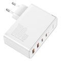 baseus gan2 pro quick charger 2x type c 2x usb 100w white extra photo 1