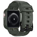 spigen rugged armor pro band for apple watch 4 5 6 se 44 mm green extra photo 5