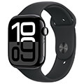 apple watch 10 gps jet black mwwp3 46mm black sport band s m extra photo 1