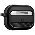 spigen rugged armor black for airpods pro 2 extra photo 2