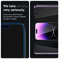 spigen glass ez fit privacy 2 pack for iphone 14 pro max extra photo 2