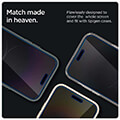 spigen glass ez fit privacy 2 pack for iphone 14 pro max extra photo 3