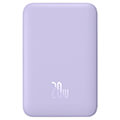 baseus wireless powerbank qi 10000mah mini magnetic magsafe 20watt purple extra photo 1