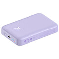 baseus wireless powerbank qi 10000mah mini magnetic magsafe 20watt purple extra photo 6