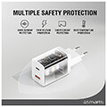 4smarts wall charger pd dual port usb type c 25w white extra photo 5