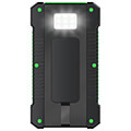 logilink pa0303 solar power bank 8000mah flashlight 2x usb a green black extra photo 3