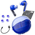 soundpeats bluetooth earphones clear blue extra photo 4