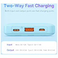 baseus power bank airpow fast charge 20000mah 20w galaxy blue extra photo 3