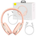 baseus encok d02 pro wireless over ear headphone pink extra photo 6