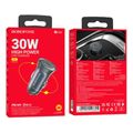 borofone bz26 searcher car charger 30w 3a 1x type c grey extra photo 2