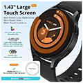 colmi smartwatch i28 ultra 143 amoled black extra photo 1