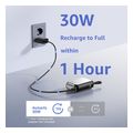 4smarts power bank pocket with integrated usb c cable 10000mah 30w silver extra photo 2