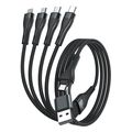 4smarts usb type c type a multi charging cable 4 in 2 12m black extra photo 2