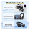 qcy h3 lite headset black anc noise canceling 40mm drivers 68ms latency 60h battery extra photo 4