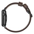 nomad leat strap brownblack for apple watch 49mm 46mm 45mm 44mm 42mm extra photo 1