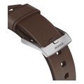 nomad leat strap brown silver for apple watch 49mm 46mm 45mm 44mm 42mm extra photo 2