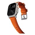 nomad rugged strap orange silver for apple watch ultra extra photo 1