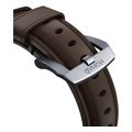 nomad traditional band silver brown for apple watch ultra extra photo 1