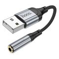 hoco usb a to 35mm audio adapter ls36 012m black extra photo 1