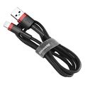 baseus cafule usb a to lightning cable 18w 24a 05m red calklf a19 extra photo 1