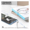 lamtech fashionable 35mm earphones with mic white lam111726 extra photo 5