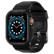 spigen rugged armor pro band for apple watch series 4 5 6 se 44 mm black photo