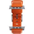 nomad rugged strap orange silver for apple watch ultra photo