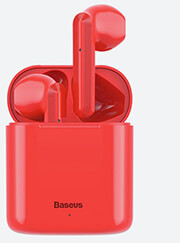 baseus w09 encok true wireless earphones red photo