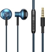 baseus encok h19 wired earphone 35mm blue photo
