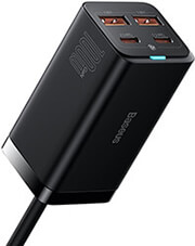 baseus gan3 pro desktop fast charger 2x usb x 2 type c 100watt black