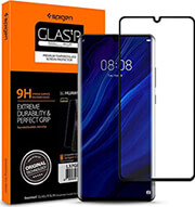 spigen tempered glass glastr curved black for huawei p30 pro photo