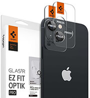 spigen glass ez fit optik pro 2 pack black for iphone 14 iphone 14 plus photo