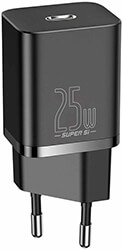 baseus super si quick charger 1c 25w type c black photo