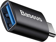 baseus ingenuity series mini otg adaptor type c to usb 31 black photo