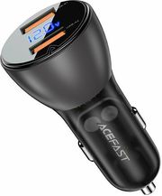 acefast car charger b7 45w 36a 2x usb a black photo