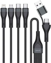 4smarts usb type c type a multi charging cable 4 in 2 12m black photo