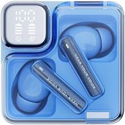 qcy melobuds neo blue tws bt earbuds with led display photo