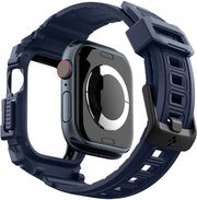 spigen rugged armor pro navy blue for apple watch 10 42mm photo