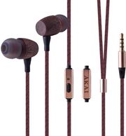 akai bte w200f kafe bamboo in ear akoystika handsfree me kalodio 12m photo