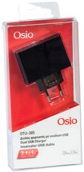 osio otu 385b mayro diplos fortistis reymatos me 2 usb kai led 5 v 1000 2100 ma photo