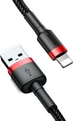 baseus cafule usb a to lightning cable 18w 24a 05m red calklf a19 photo