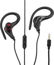 lamtech sport mobile earphones with mic black lam020212 photo